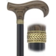thumbnail image 3 of Derby Comfort Cane with Stained Ash Wood Handle, Black Beechwood Shaft | Derby Handle Walking Cane for Men and Women Sturdy Walking Stick, 3 of 9