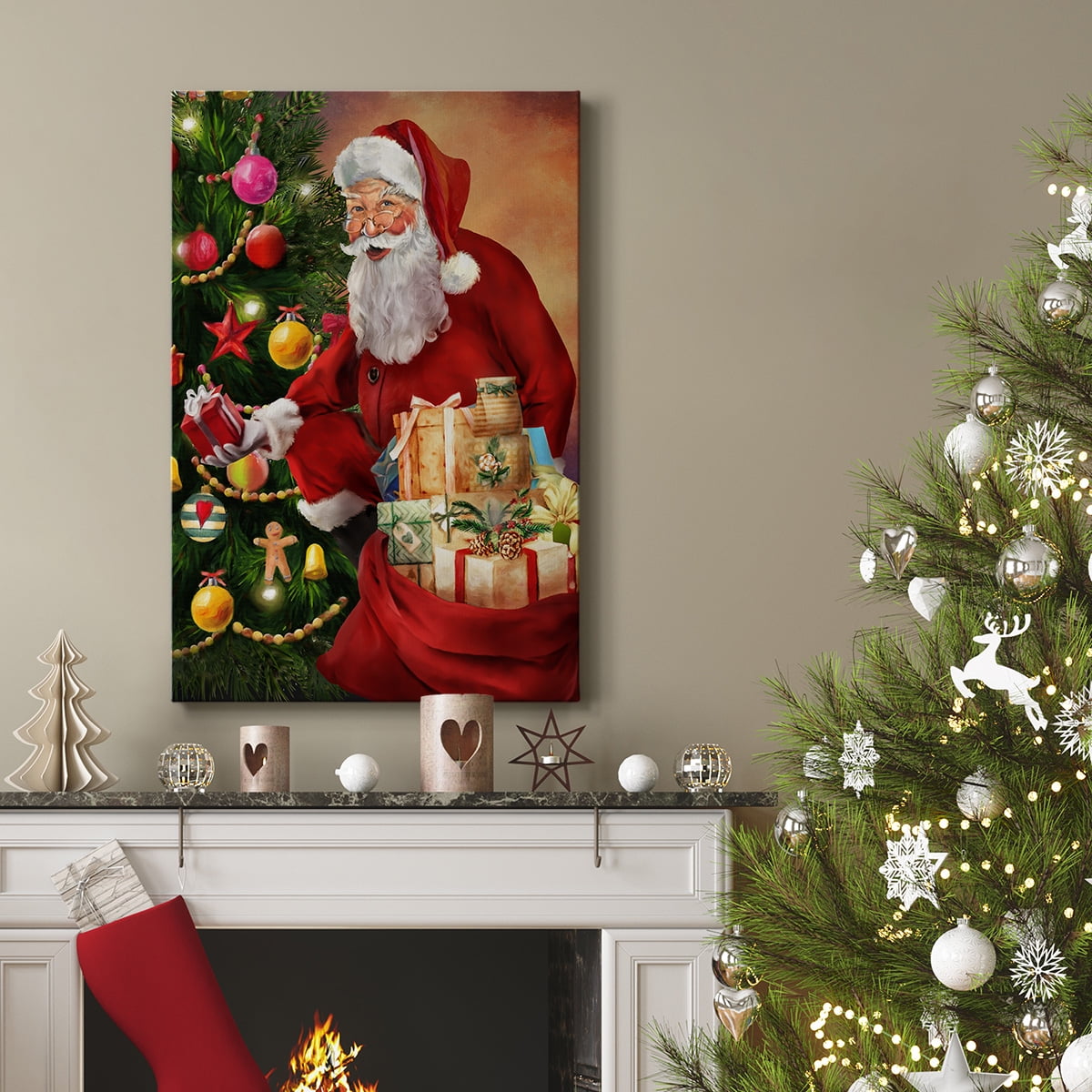 Santa's Presents- Gallery Wrapped Canvas
