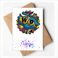 thumbnail image 1 of Dialog Bubble Joint Art Deco Fashion Welcome Back Greeting Cards Envelopes Blank, 1 of 3