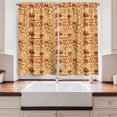 thumbnail image 2 of Ambesonne Western Kitchen Curtains, Hat Snakes Bison Folklore, 55"x39", Pale Orange Redwood, 2 of 3
