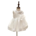 thumbnail image 2 of 3Pcs Set Baby Girl Dress Christening Baptism Gowns Formal Dress, 2 of 2