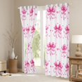 thumbnail image 3 of Manfei Cute Bow Loves Kitchen Curtains,Pink Dreamy Bowknot Black Out Curtains Pack of 2 (42x63 Each), 3 of 6