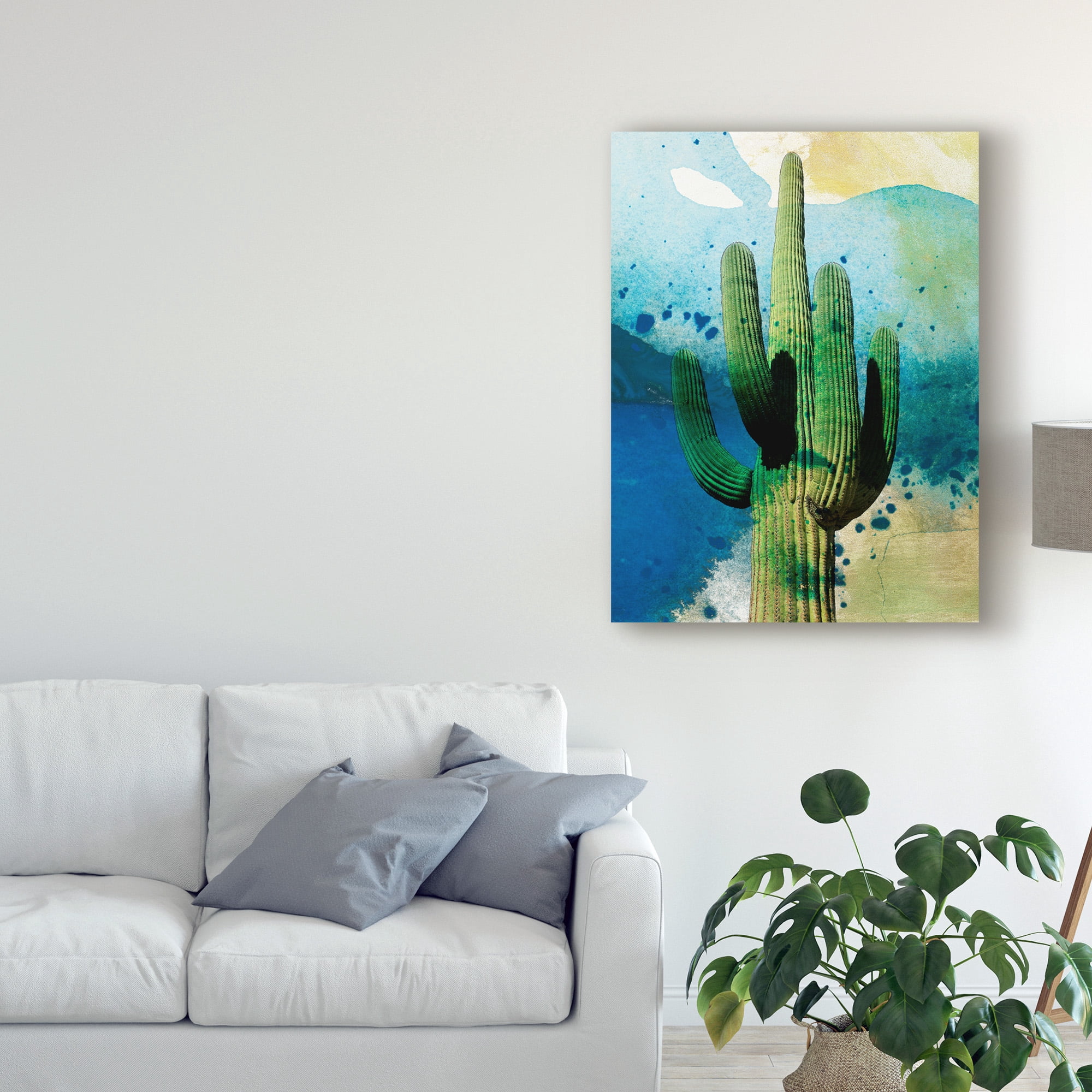 Trademark Fine Art 'Cactus Abstract' Canvas Art by Sisa Jasper