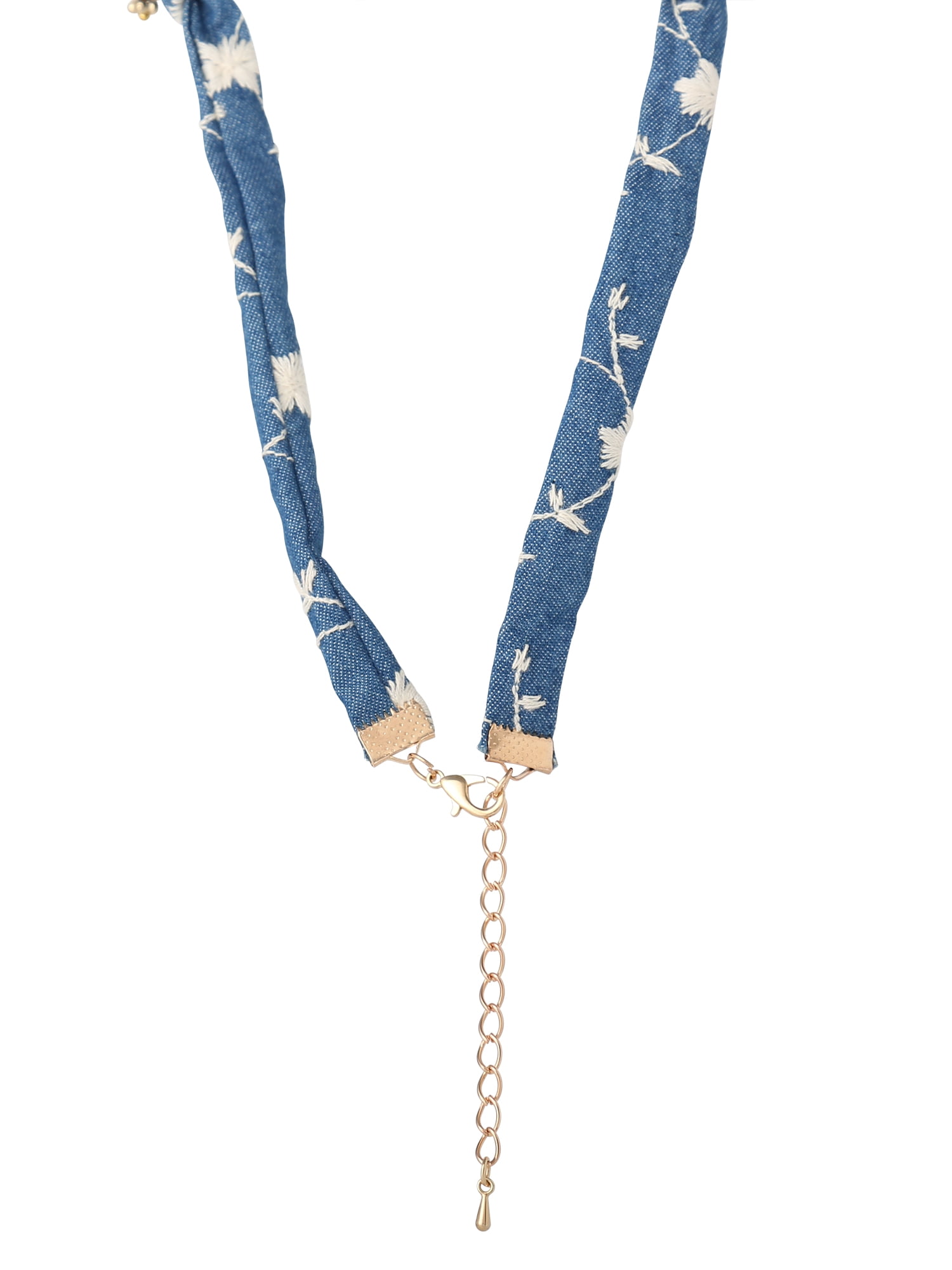 Celebrity Pink Boho Bandana Charm Necklace