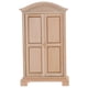 thumbnail image 2 of Miniature Wooden Wardrobe for Dollhouse – Tiny Closet Model for Micro Scene Decoration, Handmade Dollhouse Furniture for Birthdays & Holidays, 2 of 5
