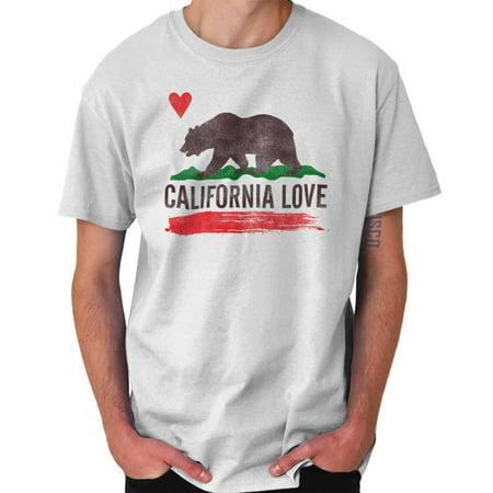 Brisco Brands California Love West Coast Flag Short Sleeve Adult