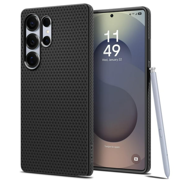 Funda Spigen Liquid Air para Samsung Galaxy S25 Ultra, color negro