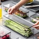 thumbnail image 4 of Fiudx Caja de Almacenamiento Transparente, Organizador de Alimentos para Congelador, Diseño Compacto, Fácil de Limpiar, Apilable y Sellada, Almacenamiento Multifuncional para Cocina, Bloqueo de Fresc, 4 of 7