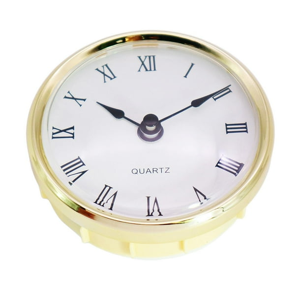80 mm Clock Insert Movement Craft Gold Rim Clock Head for School .15