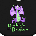 thumbnail image 4 of Inktastic Daddy's Lil' Dragon Boys or Girls Baby Bib, 4 of 4