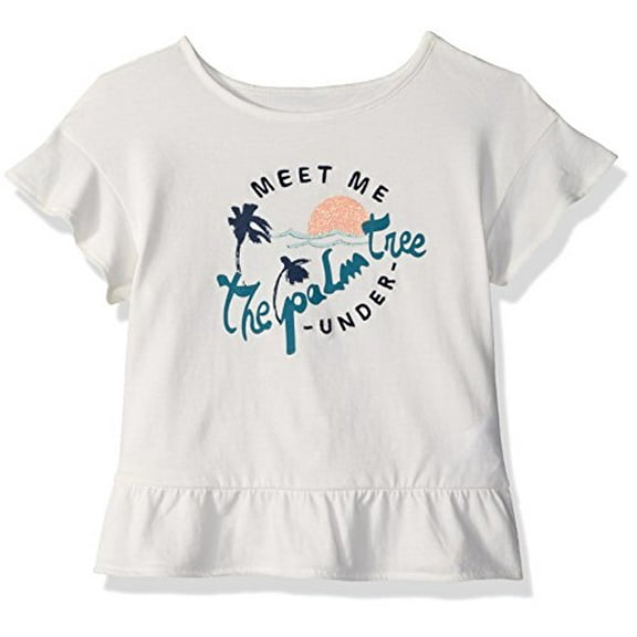 Graphic-Print Cotton T-Shirt, Little Girls Marshmallow 3
