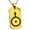 Gold, variant on Stainless Steel Solar System Planetary Uranus Engraved Dog Tag Pendant Necklace