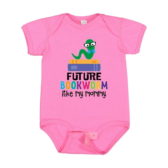 Inktastic Future Bookworm Like My Mommy Boys or Girls Baby Bodysuit