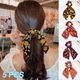 thumbnail image 2 of Bandas De Pelo Retro Para Mujer, Diademas Florales Para Niñas, Tocados De Cola De Caballo 5 Uds Inevent CE006083-00, 2 of 6