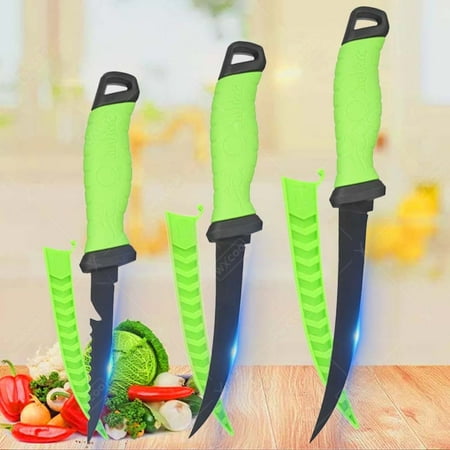 

WXCOO Stainless Steel Fillet Boning Knife for Fish Meat Cleaver Professional Butcher Knife Multi-Purpose Kitchen Utility Knife Vegetable Fruit Cutter Fishes Slicing Kitchen Knives for Cooking