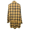 thumbnail image 5 of Shadoumai Women Plaid Shirt Jacket Seams Raw Edge Washed Oversized Shirt Jacket With Pockets Flannel Button Down Long Sleeve, 5 of 6