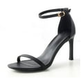 thumbnail image 5 of Zapatos de mujer Moda Color sólido Minimalistic Glitter Flock Thin Band Sexy Temperament Sandalias de tacón alto Wmkox8yii hfjk2079, 5 of 5