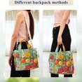 thumbnail image 4 of FORMRS Womens Corduroy Tote Bag Crossbody Shoulder Handbag with Pocket, Vibrant Tomatoes, 4 of 7