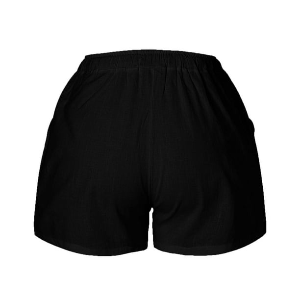 Dressy Shorts for Women,Womens 5 Inch Inseam Drawstring Linen