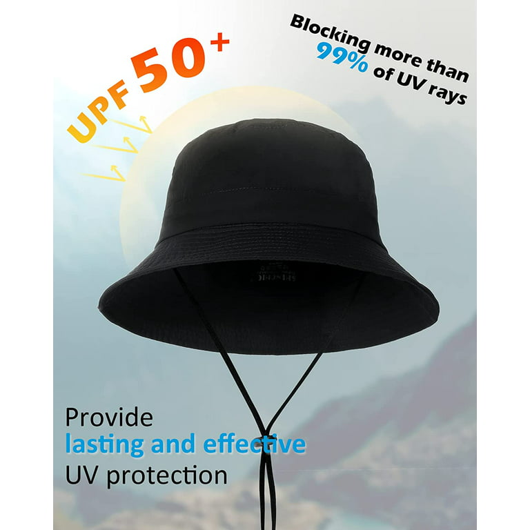 Men's Sun Hat Wide Brim Foldable Hat Waterproof Uv Protection