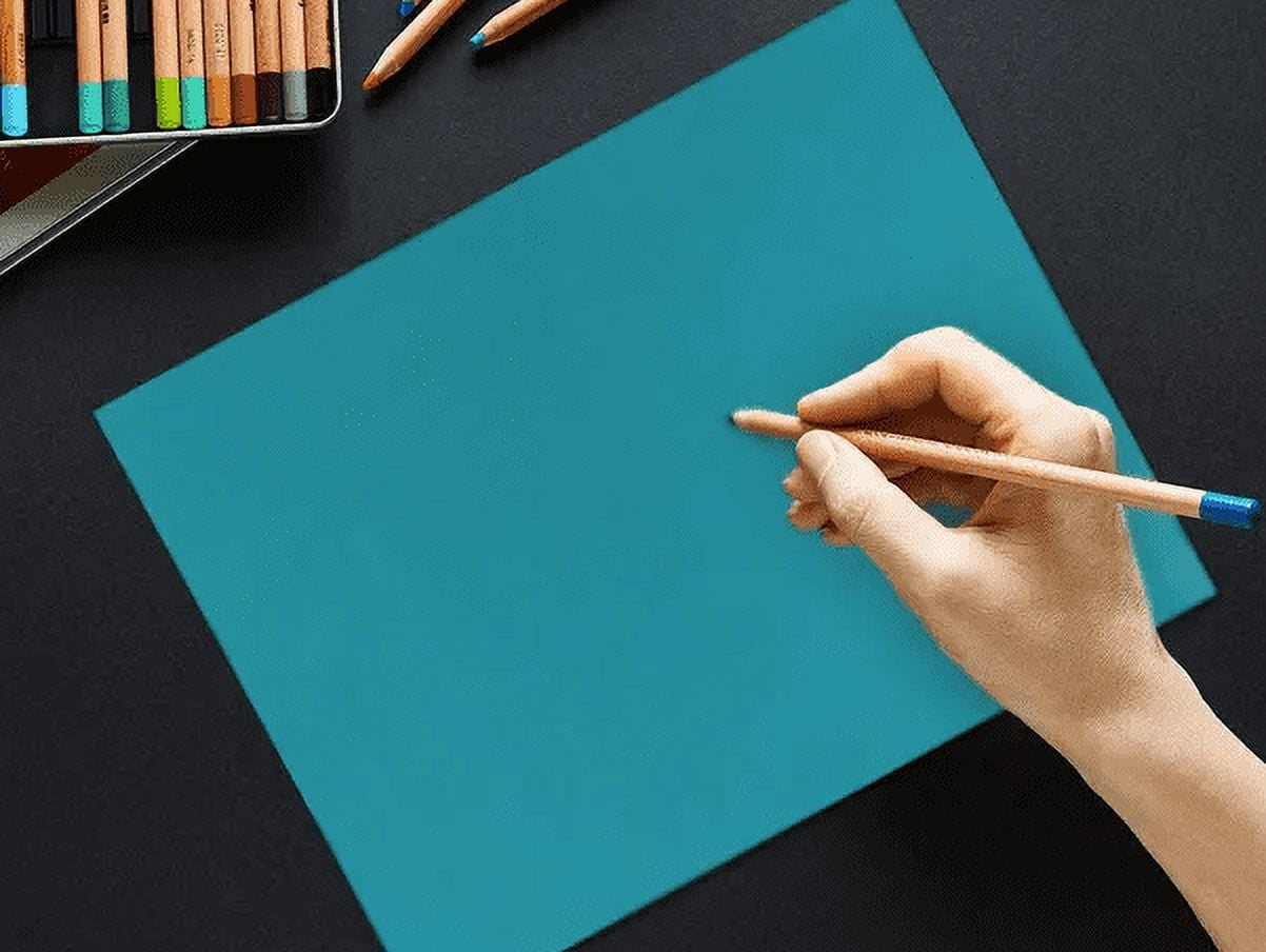 LUXPaper 8.5 x 11 Cardstock, 100 lb. Pool Blue, 50/Pack