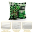 thumbnail image 4 of YINGXI Pillow Covers Green Love Truck Shamrocks Farmhouse Throw Pillowcases for Home Sofa Couch Cushion Decoration G 12x12in, 4 of 5