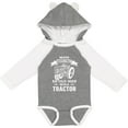 thumbnail image 3 of Inktastic Old Man Tractor Boys Long Sleeve Baby Bodysuit, 3 of 5