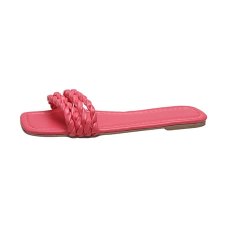 

Follure Girl women s casual shoes Women s Fashion Summer Multicolor Large Size Flat Sandals And Slippers Watermelon Red 42