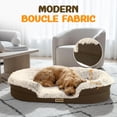 thumbnail image 4 of Cama ortopédica para perro Miorun, sofá de felpa ovalado XL de 122 cm, 4 of 9