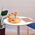thumbnail image 4 of Beaupretty 1Pc Wood Rotating Sushi Serving Tray Beige Food Display Dish, 4 of 8
