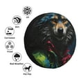 thumbnail image 4 of Susaid Vintage Wolf Warrior Print Tire Covers,Waterproof Anti-UV Snow Sun Rain Tire Covers for RV,Truck, SUV, Trailer, Camper-14 inch, 4 of 6