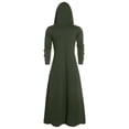 thumbnail image 4 of Men's Gothic Style Hooded Coat with Insert and Long Button Front Closure for Outdoor Wear, 4 of 4