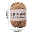 xaoyunyn 5 Strands Milk Cotton Yarn for Doll Crochet DIY Knitting Baby