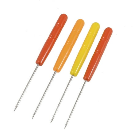 Grip Embroidery - Unique Bargains 4 Pcs Red Yellow Orange 5.4