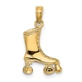 thumbnail image 3 of 14k Yellow Gold 3-D Roller Skate Charm Pendant, 3 of 5
