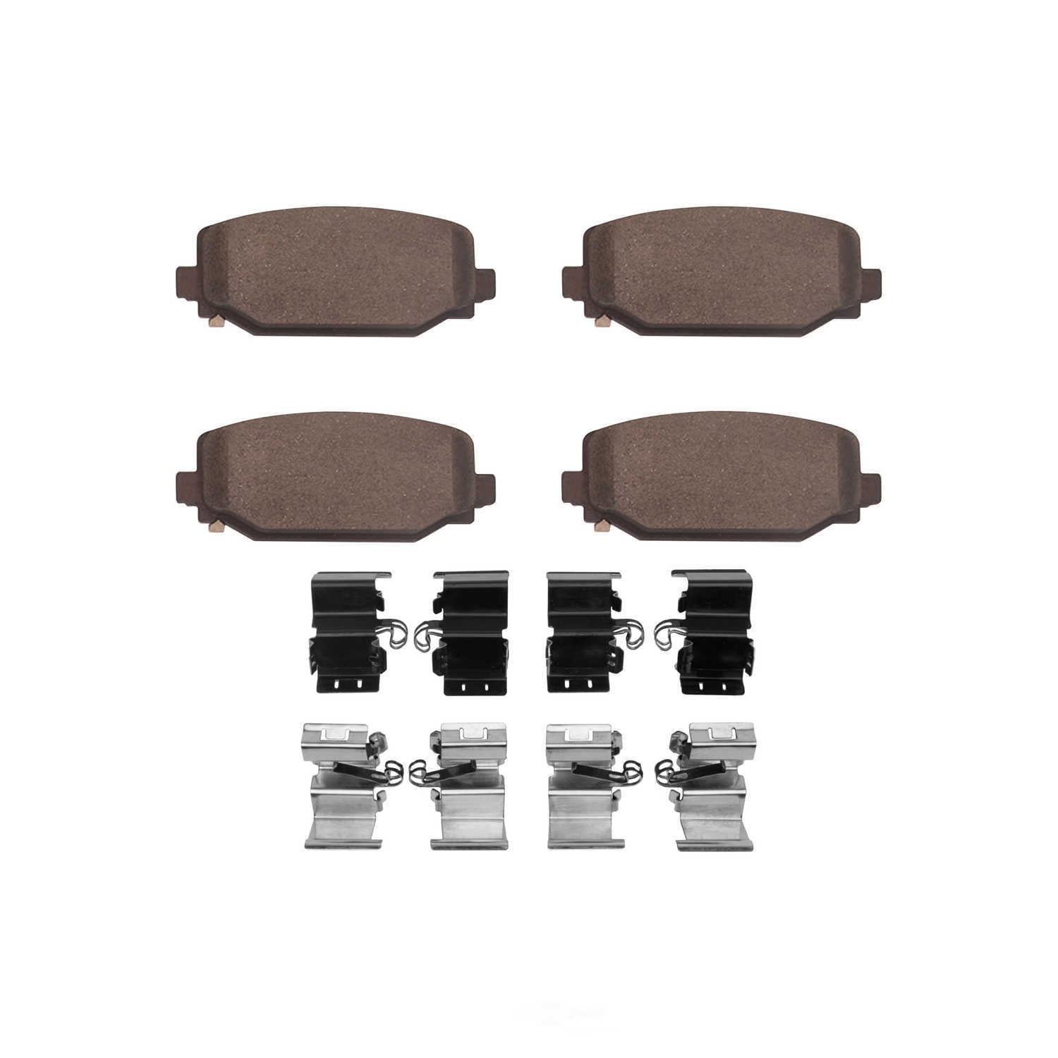 Dynamic Friction Company 1551-2411-01 DFC 5000 Advanced Brake Pads - Ceramic and Hardware Kit - OE