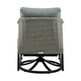 thumbnail image 5 of Aileen Outdoor Patio Swivel Lounge Chair in Aluminum with Grey Cushions, 5 of 10