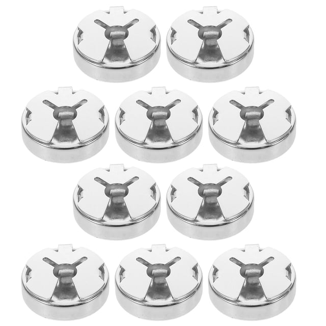 unbranded 10Ud Cubiertas De Botones De Cobre Plateado Para Camisas Con Acabado
