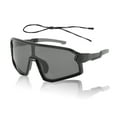 thumbnail image 1 of 1 juego de gafas de montar para motocicleta Tri-Acetato de Celulosa UV400 gafas de sol para deportes al aire libre para motocross, bicicleta de tierra, ATV, lente negra, marco negro y gris, 1 of 6