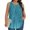 Sky Blue, variant on Vivianyo HD Women's Plus Size Tree Dot Print Pleated Sleeveless Tank Top, Casual Loose Flowy Tunic Vest, Women's Army Green, Sizes L-5XL