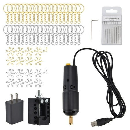 

Big sale Resin Drill Mini USB Electric Drilling Machine Tool Set Kit for Crystal Pearl DIY Supply BlackWith US
