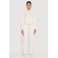 thumbnail image 3 of Women's Velour Long Sleeve Solid Zip Front Hoodie, 3 of 5