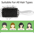 thumbnail image 3 of Qzjjjmy Air Cushion Massage Hair Brush Hair Comb for Kids Adult Girls Women No More Tangle Hairbrush, 3 of 7