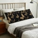 thumbnail image 4 of Balery Modern Golden Butterfly Funda Protectora para Almohada Corporal de Algodón Hipoalergénico con Cierre(55 x 21 pulgadas), Almohadas No Incluidas, 4 of 7