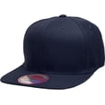thumbnail image 2 of Pro Style Classic Snapback Wool Blend Plain Basic Cap Hat, 2 of 7