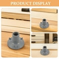 thumbnail image 3 of HAMPPLIES 2Pcs Grey Rubber Replacement Feet for Bathroom Shower Chair with Strong Suction Cups, 3 of 8