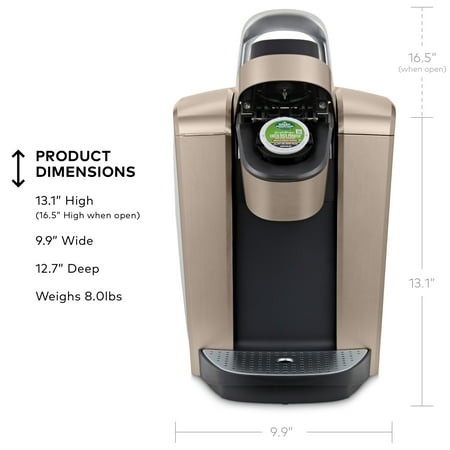 Keurig - K-Elite Single-Serve K-Cup Pod Coffee Maker - Brushed Gold
