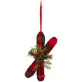 thumbnail image 1 of 5.5" Wooden Ski Ornaments - 3 Pack, 1 of 2