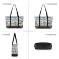 thumbnail image 6 of FORMRS Canvas Laptop Tote Bag for Women with 15.6" Computer Compartments Shoulder Handbag, Blue Snowy Mountain, 6 of 7