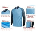 thumbnail image 2 of Profession Goalkeeper Soccer Jersey, Goalie Shirts, Youth Child Men Football Suit with Sponge Protection Doorkeeper Adult Shirt and Shorts, 2 of 4